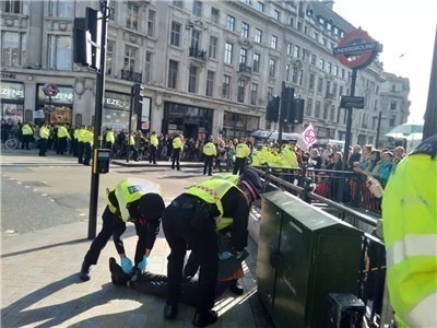 微笑着被逮捕——伦敦反抗灭绝运动最后一天-激流网